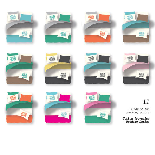 Cozy tri-color 4 ver. Bedding Series ?